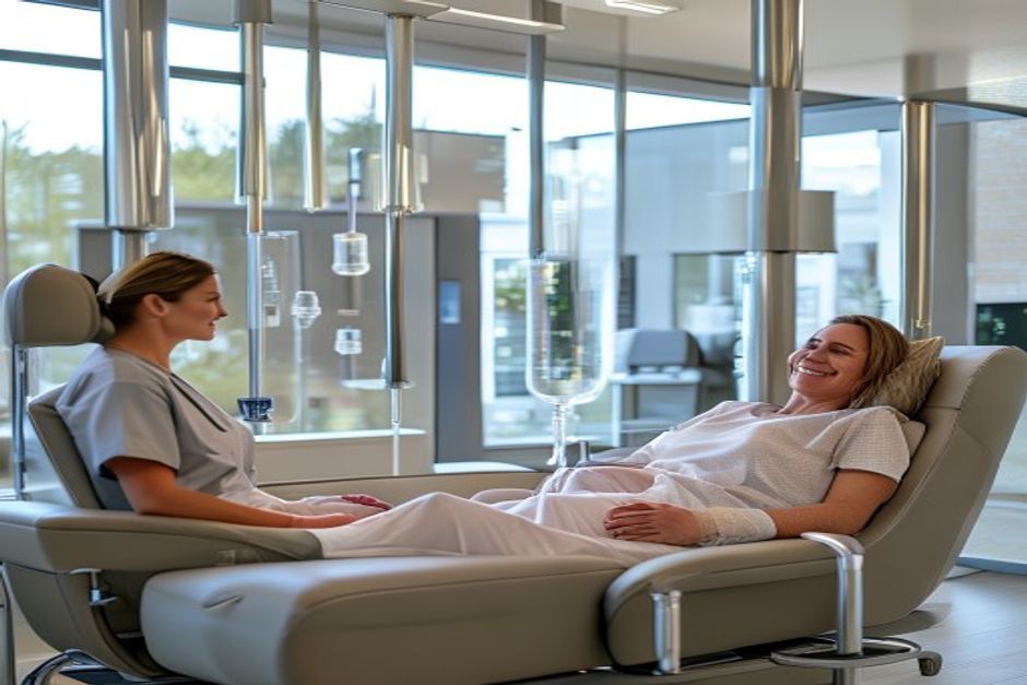 IV Drip Booth interior